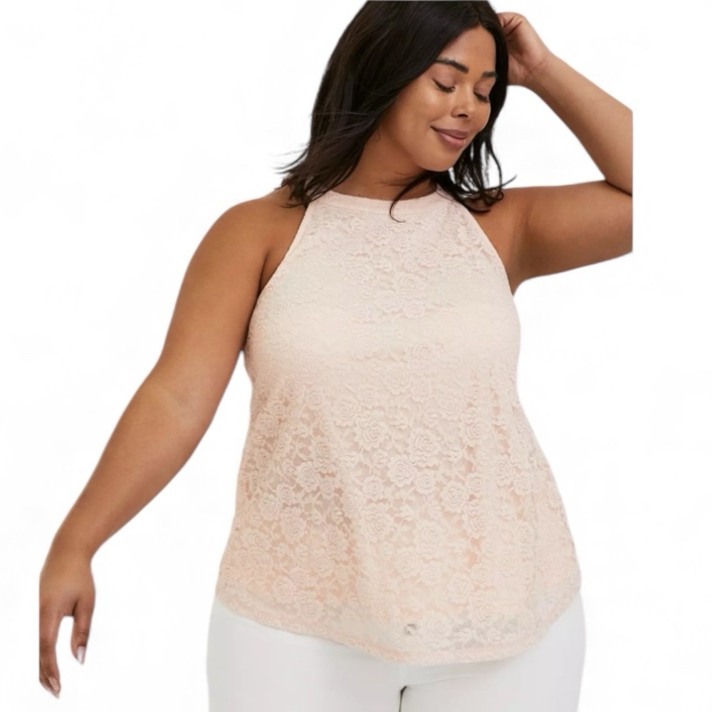Torrid Lace High Neck Tank